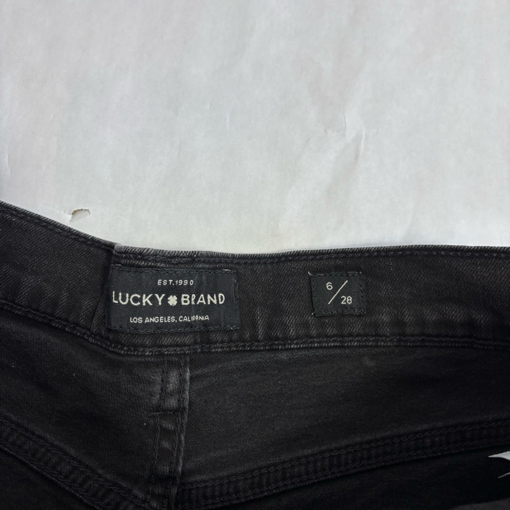 Lucky brand black distressed denim shorts - Picture 3 of 7